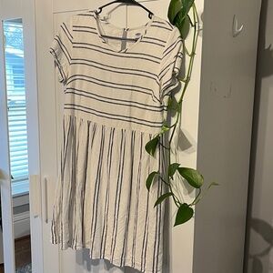 Old Navy blue and White Striped Dress